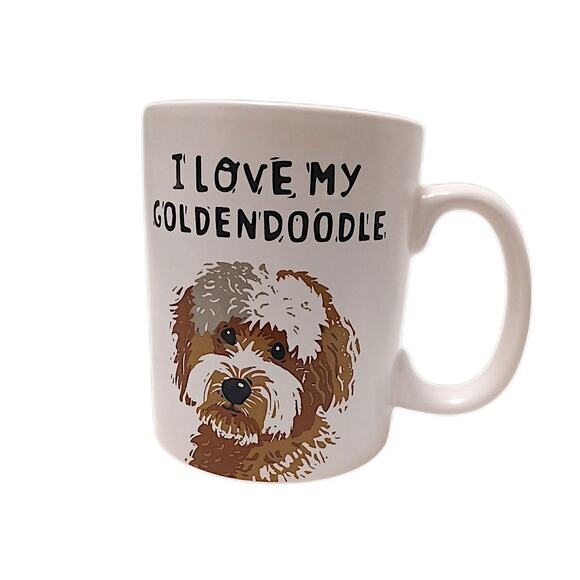 Primitives by Kathy I Love My Goldendoodle Large Dog Coffee Cup Mug 20 oz Double - Picture 2 of 11